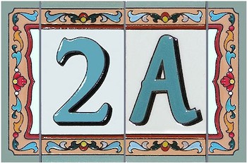 Номер дома керамический А-002-1